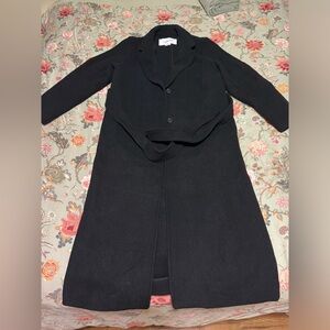 Calvin Klein black wool coat size small